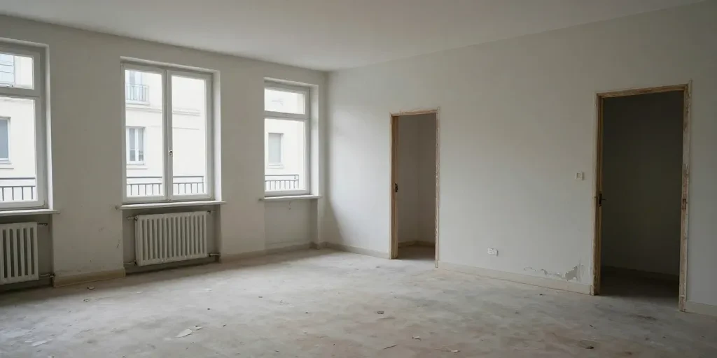 Appartement vidé avant l’état des lieux de sortie